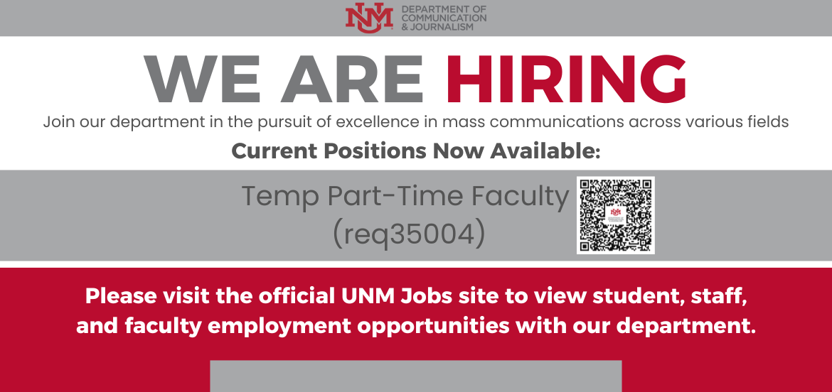 Text description of Part-Time Faculty job opening