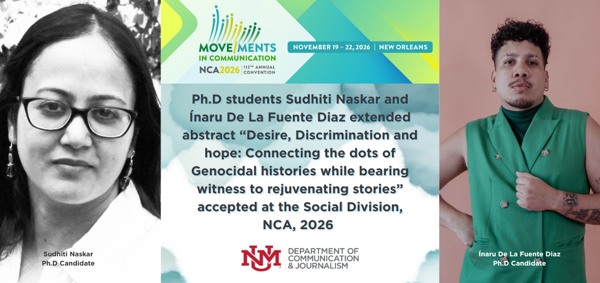 Ph.D Students Abstracted Accepted for NCA 2026
