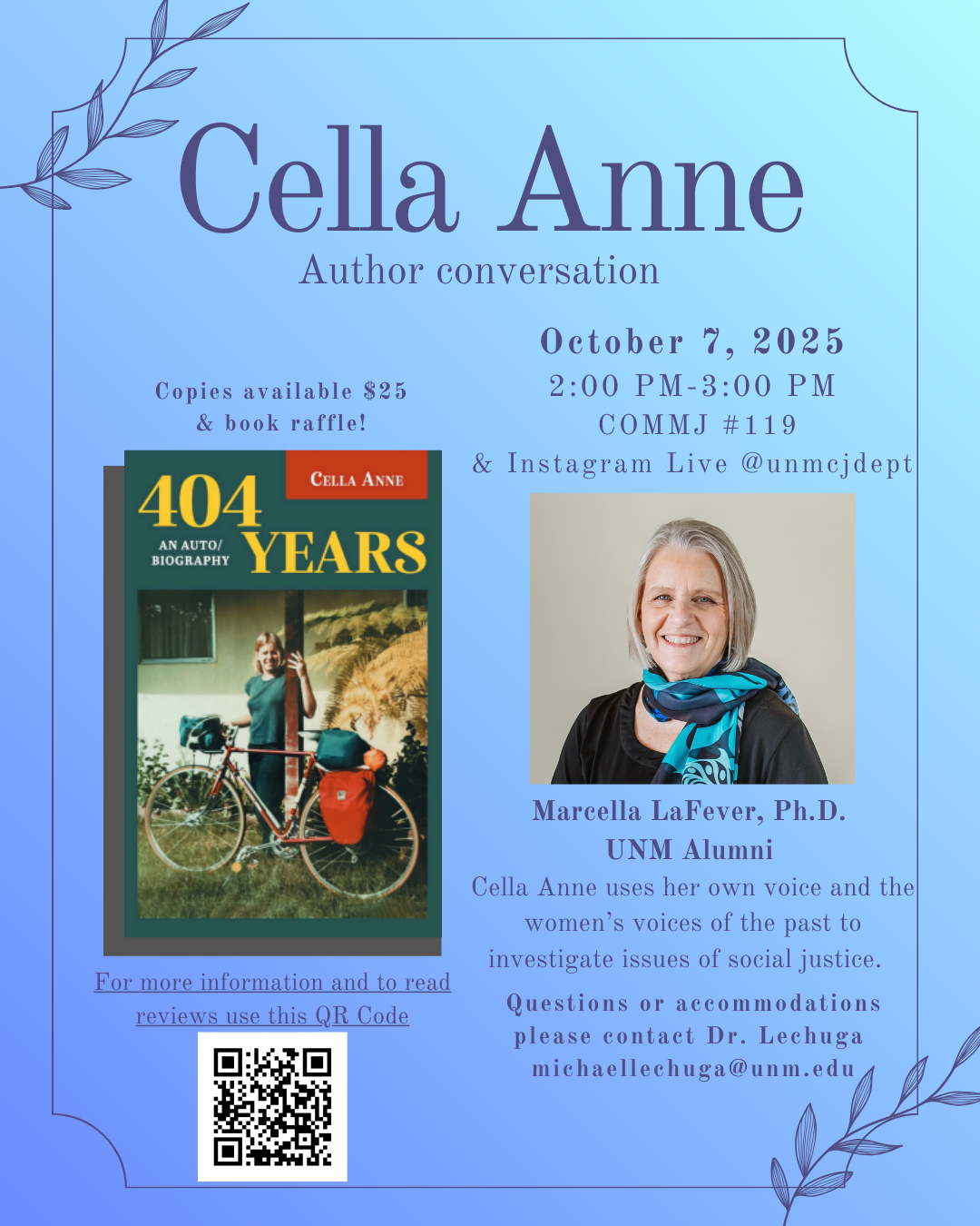 Cella Anne: Author Conversation Photo: Cella Anne: Author Conversation